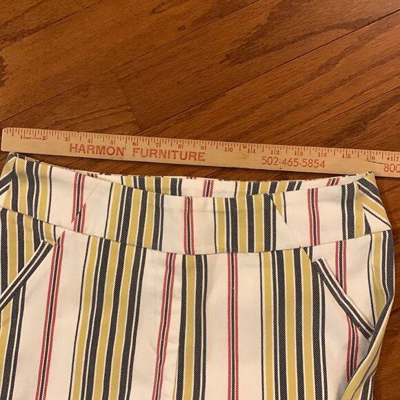 Cato size 12 Capri/cropped pants. Multicolor Stripe NWOT - Picture 4 of 8